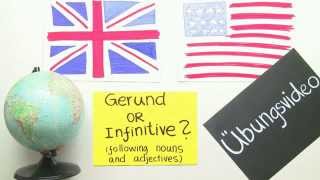 Übung zum Gerundium und zur Infinitivkonstruktion nach Substantiven und Adjektiven im Englischen [upl. by Yraht217]