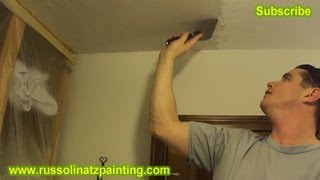 DIY Ceiling Repair  Skim Coat over a Painted Popcorn Ceiling Part 3 [upl. by Assirek502]