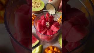 EASIEST WAY TO MAKE FRUIT SORBETS AT HOME 🍉🥭 [upl. by Cynera]