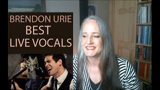 Voice Teacher Reaction to Brendon Uries Best Live Vocals  Panic at the Disco [upl. by Esir]