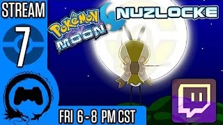 Pokemon Moon NUZLOCKE BLIND Part 7  Stream Four Star [upl. by Ahsimek]