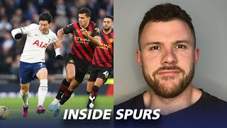 SPURS VS MAN CITY PREVIEW MORE INJURIES SOLOMON SALE TANGANGA DEAL AGREED SPURS TRANSFER NEWS [upl. by Levon]