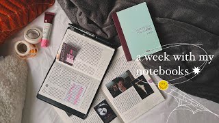 a week with my notebooks  hobonichi avec chapter 2 electric boogaloo ep 4 ✸ [upl. by Ordnazil159]