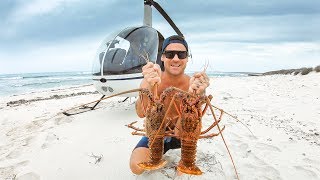 BEST CATCH AND COOK EVER Helicopter To Crazy Remote Australia Rock Lobster  Ep 65 [upl. by Nevetse664]