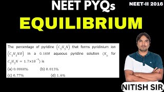 The percentage of pyridine C5H5N that forms pyridinium ion C5H5NH in a 010M aqueous pyridine [upl. by Ondrea]