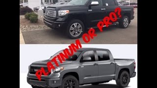 Toyota Tundra Platinum vs Toyota Tundra TRD Pro What side are you on [upl. by Aehsan944]