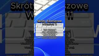 Skróty Klawiszowe Windows 11 [upl. by Fritz]