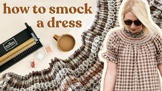 Smocking a Dress From Scratch It Took Months  DIY Smocked Dress [upl. by Kuo688]