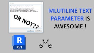 Revit Tutorial  Multiline text parameter [upl. by Aleta]