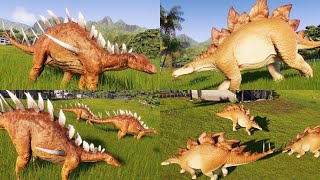 Releasing Stegosaurus and Kentrosaurus In Jurassic World Evolution 2  Game On Dude dinosaurus [upl. by Mikihisa]