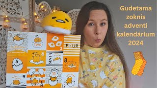 Gudetama 2024 zoknis adventi kalendárium  Unboxing magyar [upl. by Trawets756]