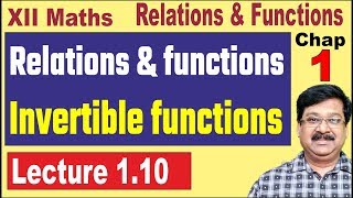 110  Invertible functions  Invertibility of functions  Hindi  Relations amp functions [upl. by Itsrik]