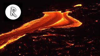 10 Hours Lava Flow Kilauea Hawaii 🌋 4K  Natural Sounds  for Sleep amp Stress Relief Lava River [upl. by Asek735]