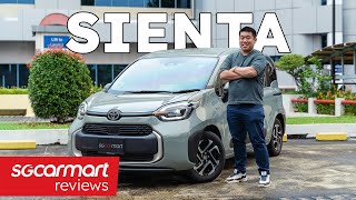 2022 Toyota Sienta Hybrid 15 Elegance  Sgcarmart Reviews [upl. by Onitnevuj982]