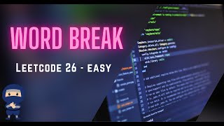 Word Break  LeetCode 139  Python JavaScript Java C [upl. by Malca]