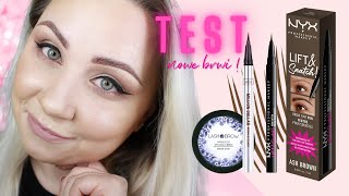 🔥TEST 🔥 Moje NOWE brwi ❤️ Nyx Lift and Snatch  mydło Lash Brow do stylizacji brwi [upl. by Ailugram]