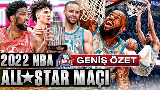 2022 NBA ALLSTAR MAÇI  GENİŞ ÖZET  🔥 Stephen Curryden 50 SAYI [upl. by Lleinnad822]