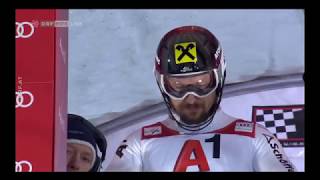 Marcel Hirscher  Slalom Schladming 2018 2 DG [upl. by Latsyek]