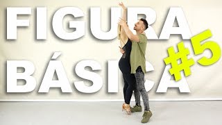 14 Figura Básica 5  Alfonso y Mónica  Como BAILAR BACHATA en pareja [upl. by Hatokad]