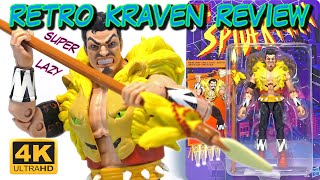 Kraven SpiderMan Retro Unboxing Review Hasbro Marvel Legends Comparison [upl. by Emmalynn]