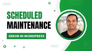 Solved Briefly Unavailable for Scheduled Maintenance Error in WordPress [upl. by Ynavoj]