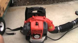 Husqvarna 130BT Backpack Blower ReviewColdstart [upl. by Vasya]