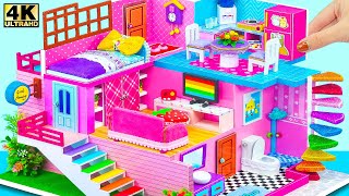 Ultimate DIY Cardboard Dollhouse Transformation🌈✨ DIY Miniature Cardboard House [upl. by Ailugram279]