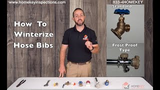 How to Winterize  drain Hose Bibs 4 Easy Steps Sillcock Hosebib Spigot Outdoor Faucet [upl. by Deevan978]