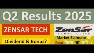 ZENSAR TECHNOLOGIES Q2 results 2025  ZENSAR TECH results  ZENSAR TECHNOLOGIES Share News [upl. by Eniamzaj]