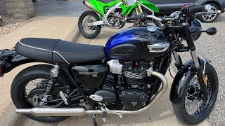 2024 Triumph Bonneville T100 Stealth Edition [upl. by Alleirbag104]