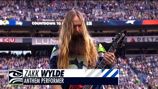 Zakk Wylde Performs National Anthem Ahead Of Week 9 vs LA Rams [upl. by Atiloj903]