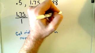 Arithmetic Basics Converting Decimals into Fractions [upl. by Airotal]