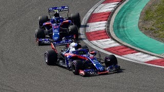 Pierre Gasly mad at Brendon Hartley and Hartleys apology on radio after near miss  F1 2018 Baku [upl. by Amer]