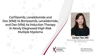 KRd vs VRd as Induction Therapy in Newly Diagnosed HighRisk Multiple Myeloma [upl. by Alyehc]