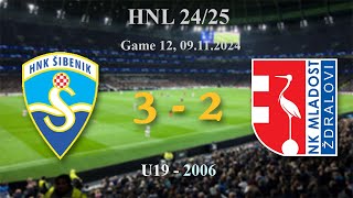 12 2006 U19 Šibenik 32 Mladost Ždralovi HNL 2425 09112024 croatiafootball hnl [upl. by Tristram718]