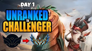 🔴Day 1 Unranked To Challenger Educational Kled Climb🔴 [upl. by Lertnek]