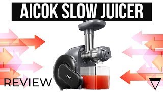 AICOK ❤️ Slow Masticating Juicer InDepth Review  See 🥭🍓 🍏🍍🍇🍊 🥕🥬 [upl. by Ellehsyt363]