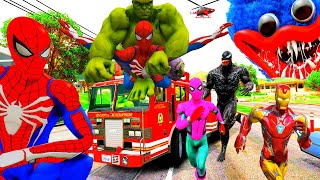 18h Spiderman 3 Racing Car Avenger VS Hulk Chạy Xe Ô Tô Cứu Hỏa Giải Cứu Siêu Nhân Người Nhện 2 [upl. by Nyltak]