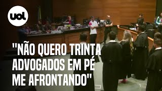 Caso Henry Juíza ordena que advogados de Jairinho fiquem sentados Estou me sentindo afrontada [upl. by Nibot]