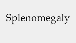 How to Pronounce Splenomegaly [upl. by Acirretahs71]