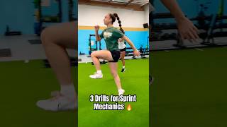 3 Drills for Sprint Mechanics Athlete Speed Training shorts [upl. by Eelahc]