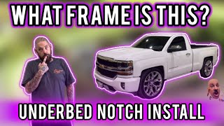 2018 Single cab Silverado under bed notch install [upl. by Dnalro]