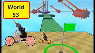 Obby but Youre On a Bike  World 53 Walkthrough [upl. by Dario]