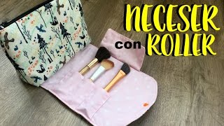 Neceser con roller para brochas  Patrón incluído [upl. by Titos]