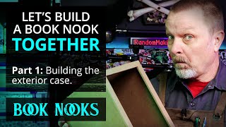 Lets Build a Book Nook Together  Part 1 The Box booknook diorama miniatures [upl. by Ripp]