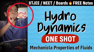 Mechanical Properties of Fluids  Part 2 Hydro dynamics  One Shot  Physics Class 11 Chapter 10 [upl. by Norri]