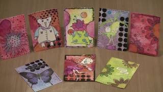 Creating ATCs with Thats Crafty Dinky Stencils by Jogglescom [upl. by Nefen]