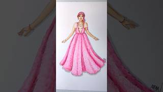 Mastectomy Fashion Illustration Breast Cancer Awareness Month 🩷 satisfyingart inclusiveart asmr [upl. by Frazier]