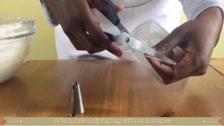 How to use a piping bag without a coupler [upl. by Assil]