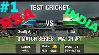 World Cricket Championship 247all out 3 Test match Between SOUTH AFRICA vs INDIA 1st innings [upl. by Ecydnarb]